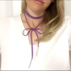 *New* Purple Velvet Choker Necklace
